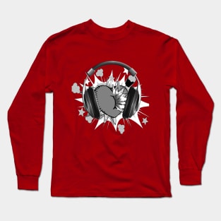 music heart explode Long Sleeve T-Shirt